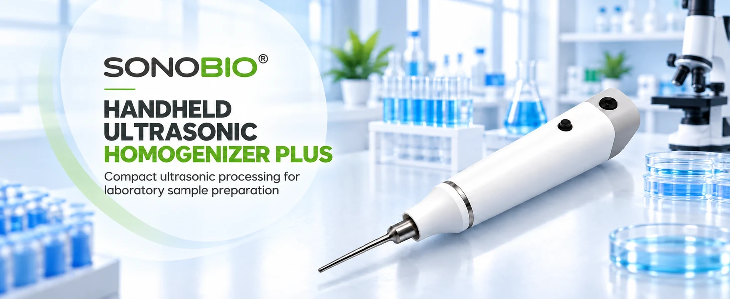 SONOBIO Handheld Ultrasonic Homogenizer Plus | SONO-H3 / H6 / H8 SONOBIO product overview 1