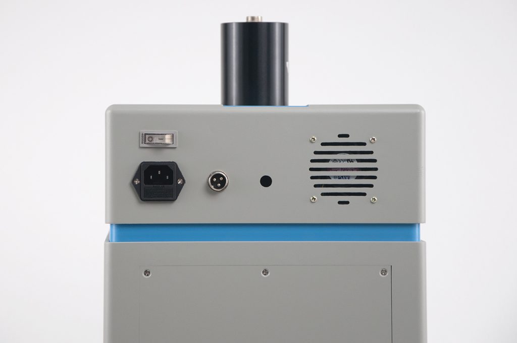 The back of the Integrated Ultrasonic Homogenizer
