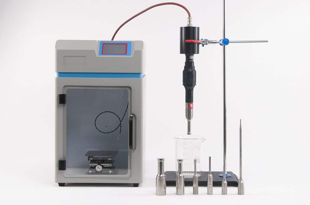 The probe output method of the Integrated Type ultrasonic homogenizer.