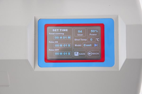 Integrated Ultrasonic Homogenizer touch screen
