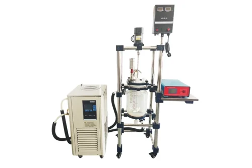 SONOBIO 30L Ultrasonic Double-Layer Glass Reactor with cooling circulator and ultrasonic generator