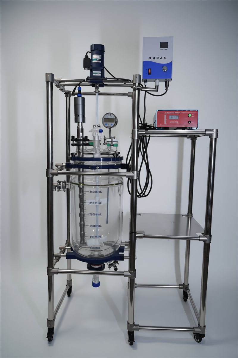 SONOBIO 30L Ultrasonic Homogenizer Double-Layer Glass Reactor SONOBIO 30L Ultrasonic Double-Layer Glass Reactor